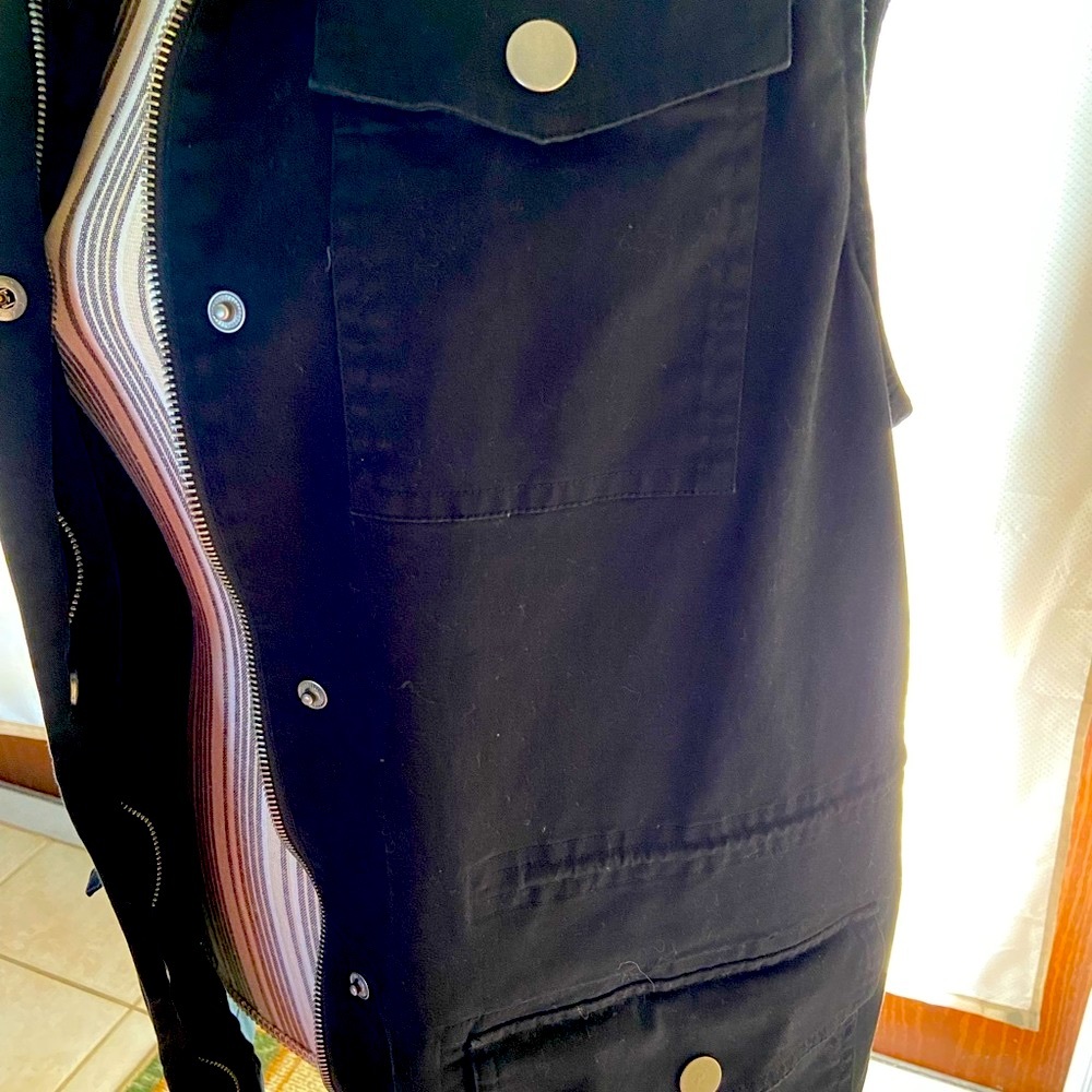 A New Day Black Vest Jacket size Large - Picture 3 of 8